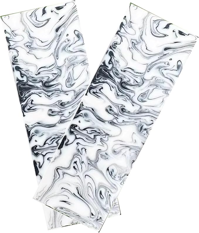 Black And White Resin Knife Handle Scale Blank Material Slingshot Folding Knife Carving Decorative Panel