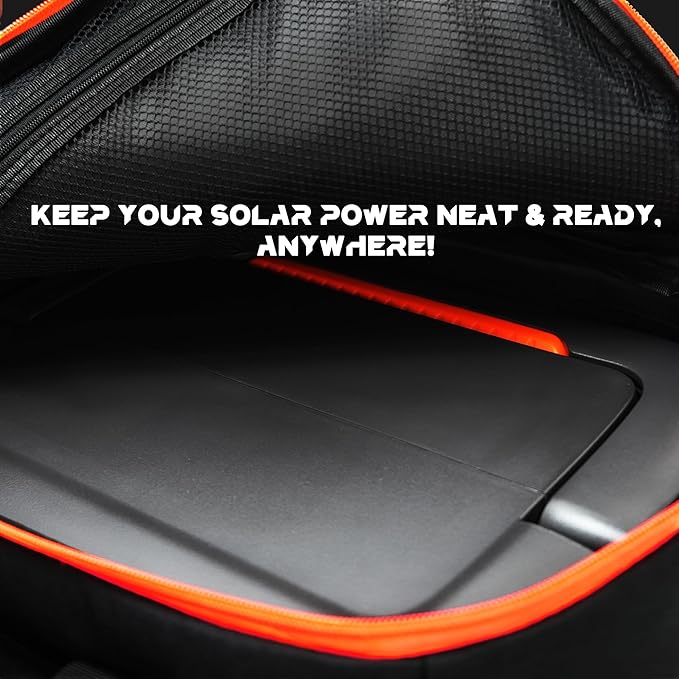 Portable Power Station Storage Bag - Heavy Duty Organizer Case with Adjustable Shoulder Strap &amp Multi-Pocket Design