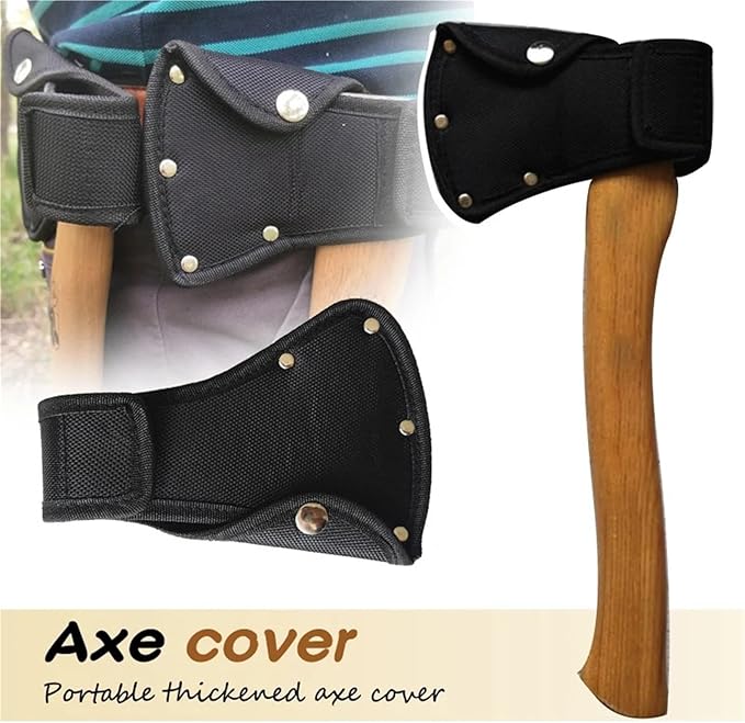 1PC Nylon Axe Cover Sheath for Outdoor Camping Protection Tools Parts Waist Hanging Axe Sheath Head Cover for Outdoor Camping Blade Protection