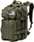 Tru Salute 45L Military Tactical Backpack Large Army 3 Day Assault Pack Molle Bug out Bag Rucksack (Amy Green)