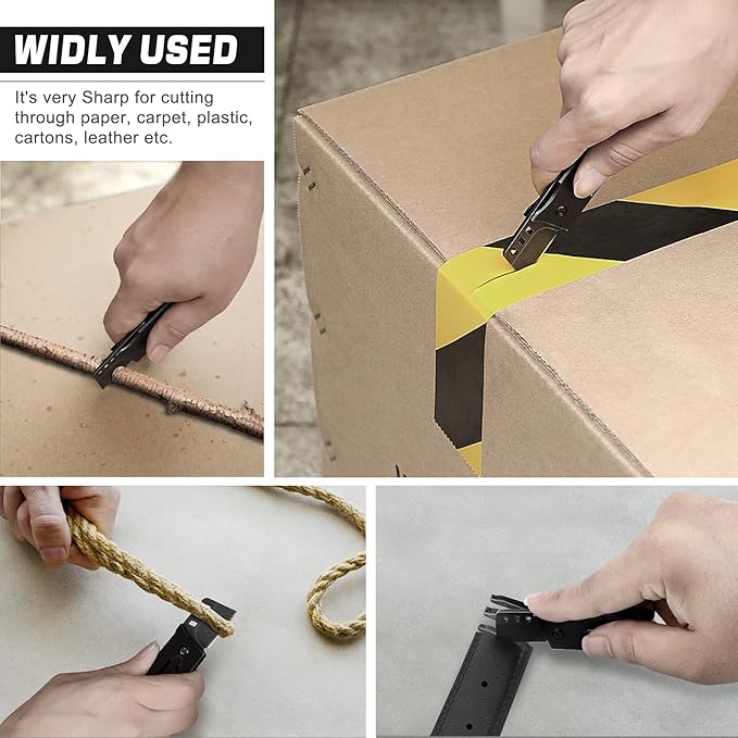 Box Cutter Folding Pocket Utility knife Multitool Carbon Steel With Bottle Opener Screwdriver Wrench Hex Bit Multi-function Gadget for Men Women EDCEmergencyOutdoor Box Cutters