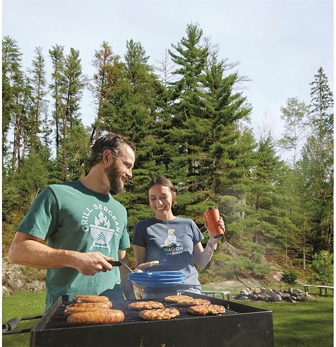 Guide Gear Heavy-Duty Park-Style Charcoal BBQ Grill for Camping Outdoor Cooking Backyard Patio Camp Grilling Barbecues 20.5 x 20.5 x 8.25h.