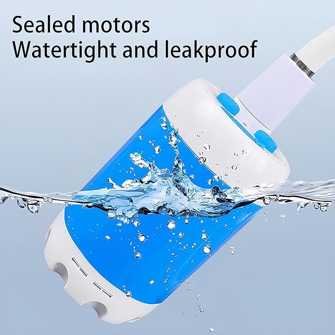 Outdoor Camping Shower Pump - Rechargeable Outdoor Shower Head Sprayer Portable Shower Head with Hose for Camping Perfect for Camping Hiking Travel Car Washing &amp Pet Cleaning