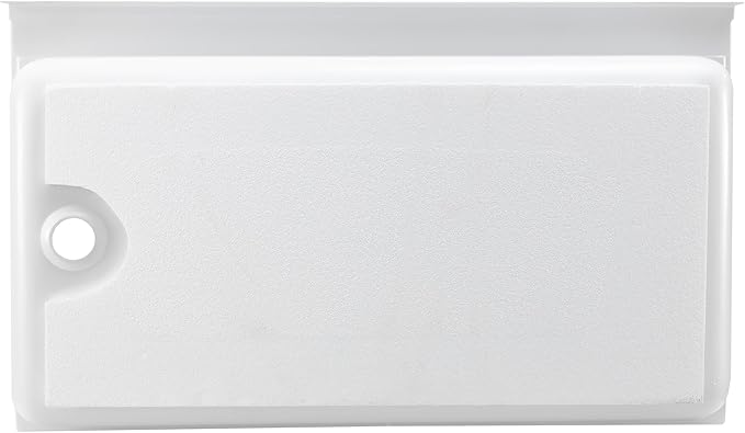 RecPro RV 40 x 24 White Shower Pan | Camper Shower Pan (Left Drain)