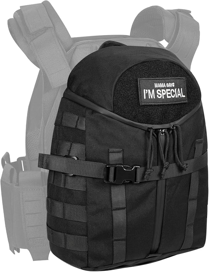 Tatical Helmet BackpackWarrior Assault Systems Large Helmet Bag Cargo Molle Head Protection Kit Pack (BK)