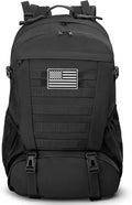 Jueachy Tactical Backpack for Men Hiking Day Pack Molle Military Rucksack Waterproof 30L EDC Bag with USA Flag Patch
