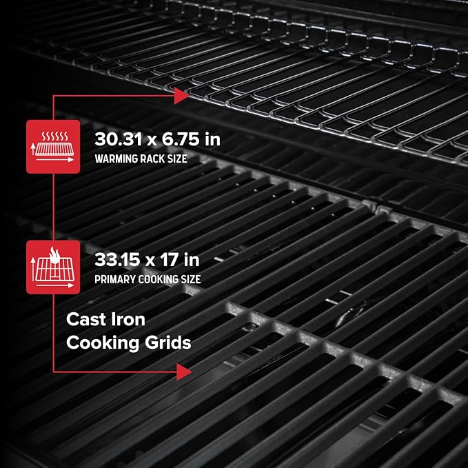 Nexgrill Deluxe 6-Burner Propane Gas Grill with Ceramic Searing Side Burner Rotisserie Kit 60000 BTUs Output and Stainless Steel Control Panel BBQ Grill Perfect for Outdoor Gatherings - 720-0896B