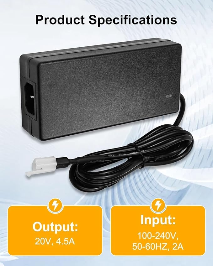 KIT0480 AC/DC Adapter 20V 4.5A Compatible with Century Ironwood Traeger Pro Redland Silverton Timberline Grilles Power Brick Replaces ELE143 Switching Power Supply Cord Cable Battery Charger