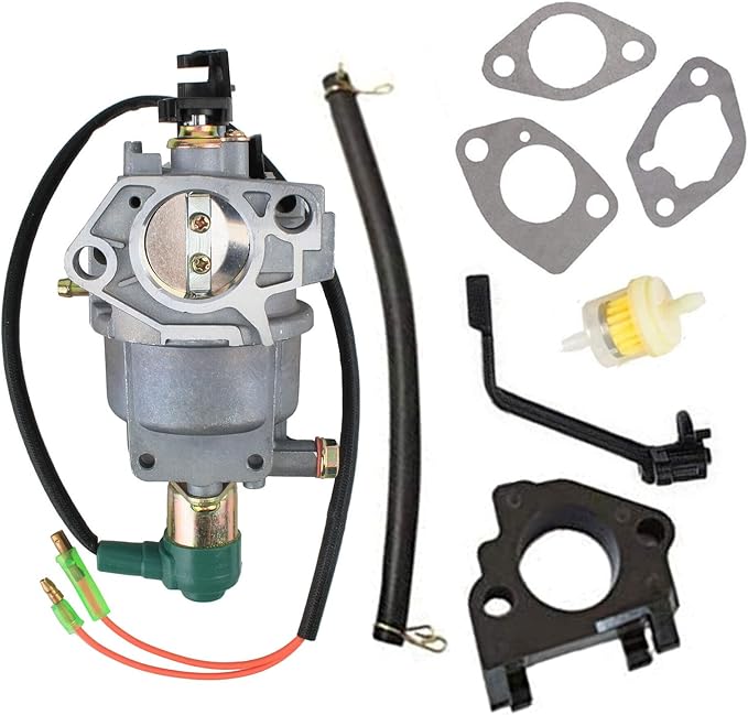 Carburetor for Amico Power AG5500E AG6500E AG7500E AG8500E AG9500E A188FD A190FD 389cc 420cc 13HP 16HP 5500 6000 8000 Watts Generator Manual Chock