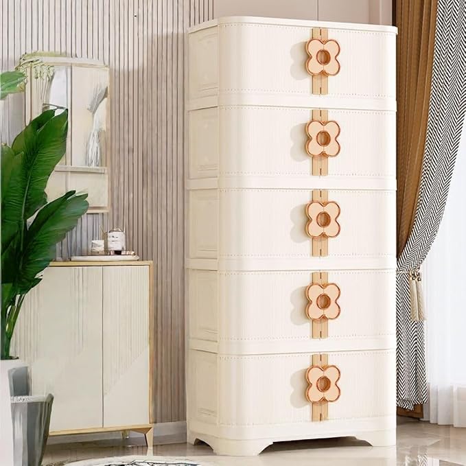 Storage Bins with Lids Stackable Folding Plastic Storage Containers for Home Closet Office Kids Room Clear Doors Magnetic Closure Collapsible Organizer