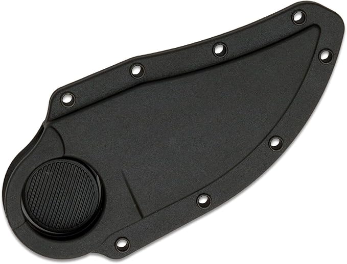 Cold Steel Double Agent II Serrated Edge Durable Lightweight Japanese AUS8A Steel Clip Point Shape 3 Fixed Blade Tactical Outdoor Hunting Knife Griv-Ex Handle Secure-Ex Sheath
