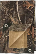 LOOGU Heavy Duty Waterproof Tarp Bionic Tree Camo Multi Purpose Poly Cover