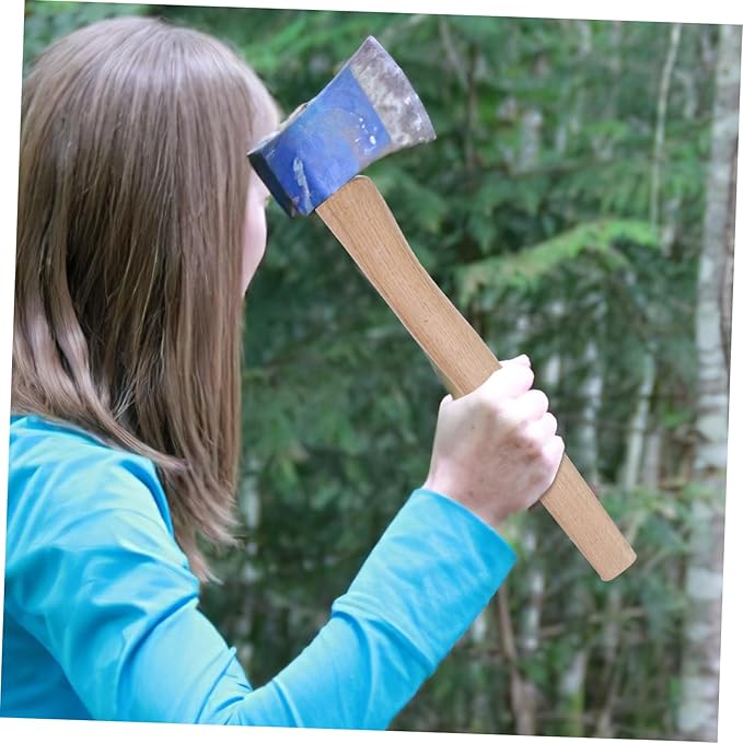 Abaodam Axe Handle Replacement Wooden Hatchet Handles Wedges Skidproof and Shockproof for Woodworking