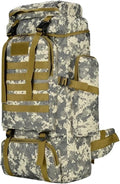 80L/100L Mountaineering Tactical Backpacks Outdoors Hiking climbing Camping Travel Bags(ACU (80L))