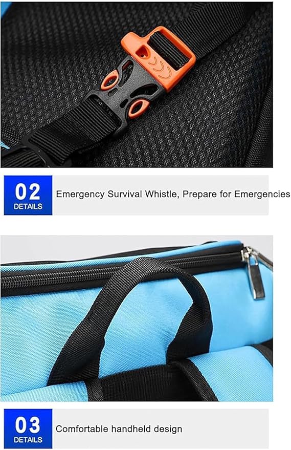 Emergency Medical Backpack Empty First Responder Bag Trauma Backpack Empty for EMT Paramedic Nurses Tactical Medics(Blue48 * 33 * 25CM)