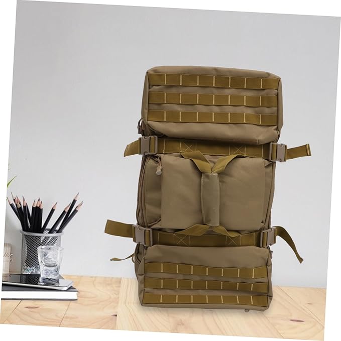 ABOOFAN Expandable Travel Backpack Knapsack Hiking Bag Fashion Military Bag Detachable Shoulder Strap for School Outdoor Adventure