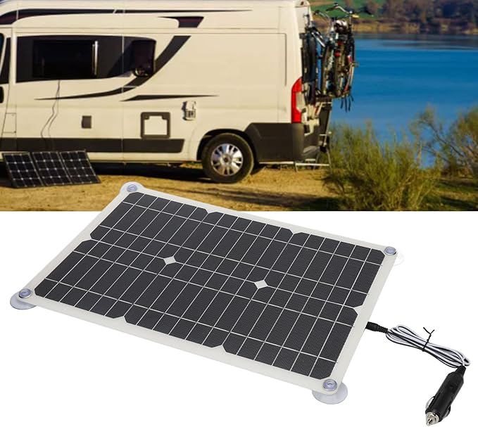 100W 18V Solar Battery Trickle Charger Maintainer Portable USB Controller Monocrystalline Panel Charging Kit Solar Panel Trickle Charging Kit for Car Automotive