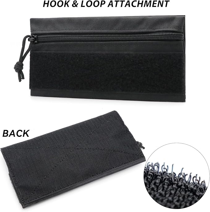 Qavctw Tactical Admin Tool Storage with Hook and Loop Hanging Pouch Accessory for Backpack Tactical First Aid Pouch Quick-Release EMT Medical Pouch Blow Out Kit Bag with MOLLE and Belt Loop IFAK Pouc