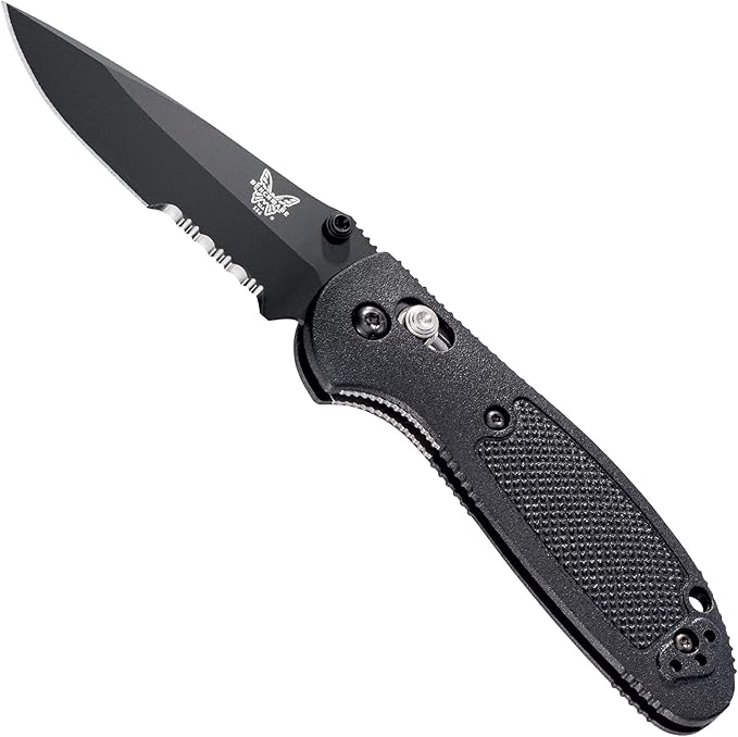 Benchmade Mini Griptilian Knife Drop-Point Blade Made EDC Manual Finish 556 Handle