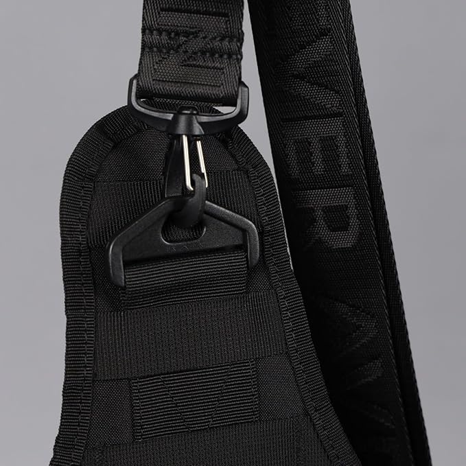 WOLFpak 9L Tactical Sling Bag |Concealed Carry CCW Backpack |Military Crossbody EDC Daypack Molle Chest Shoulder Pack for Hiking Travel Work | (Black Venom)