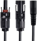 ACOPOWER HY-AS-FD8MM DC 8mm Female to Solar Connector Adapter Black