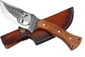 Fixed Blade Knife – Tracker Hunting Knife With Sheath - Tactical Survival Knife For Men - Full Tang High Carbon Steel -