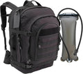 Tactical Bugout Backpack With Hydration Pack Survival Ready Pack Black Emergency Go Bag Outdoor Hiking Camping