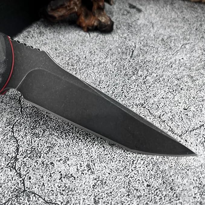8.38 Fixed Blade Knife with Kydex Sheath D2 Steel Blade G10 Handle Outdoor Knife for Camping Hiking Fishing Survival Gift