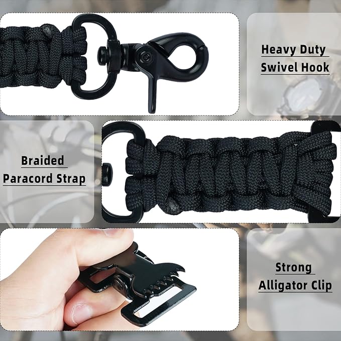 KUNN Single-Head Tactical Glove Clip Holder Work Glove Holder Clip for Tactical Backpack Tool Belt Hiking Bag Black +Tool Pouch with Belt Clip Utility Small Tool Organizer with Tape Measure Holder