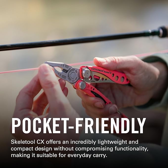 Leatherman Skeletool CX 7-in-1 Lightweight Minimalist Multi-Tool for Everyday Carry Home Garden &amp Outdoors Guava