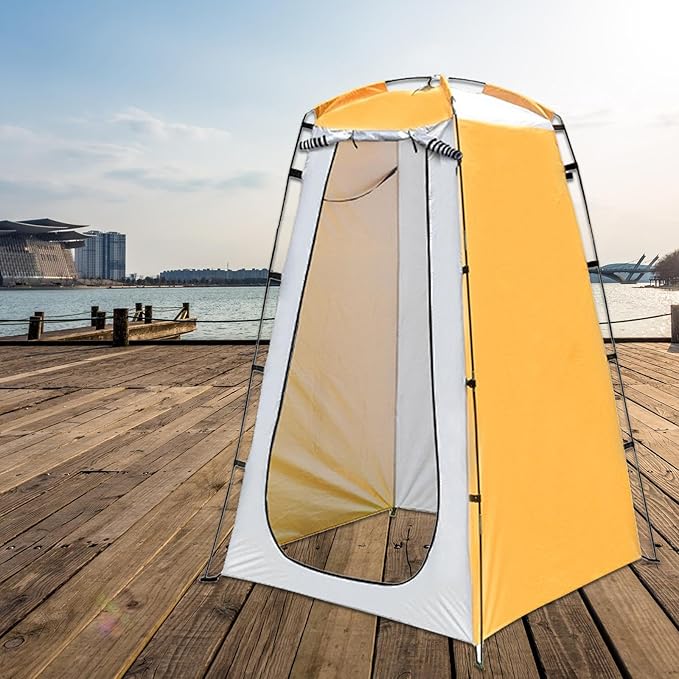 Privacy Tent Mobile Toilet for 1 Person Waterproof Portable Shelter Changing Tent Shower Tent for Hiking Picnic RV Camping
