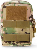 Tactical Molle Pouch Waist Fanny Pack Mobile Phone Pouch Multi-Purpose Utility Tool Pouch Carabiner Hunting Accessories(Cp)