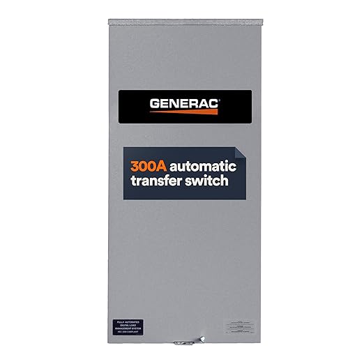 Generac 300-Amp Automatic Generator Transfer Switch Single Phase Service Entrance Rated NEMA 3R Outdoor Enclosure