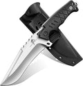 Purple Dragon Outdoor Knife with Kydex Sheath - D2 Steel Survival Knives for Camping Bushcraft - Ergonomic G10 Handle Outdoor Survival Gear Christmas Gift for Men and Women