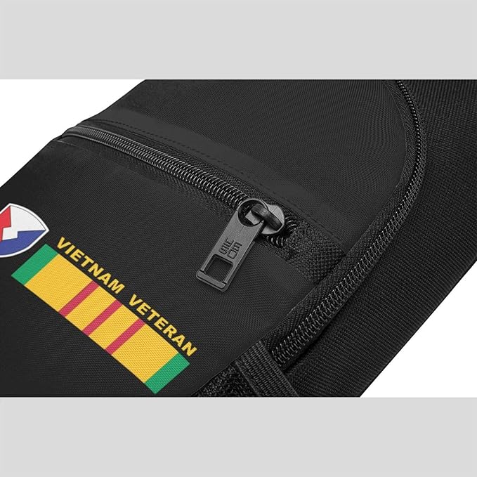 US Army Materiel Command Vietnam Veteran Chest Pack Leisure Shoulder Crossbody Chest Bag