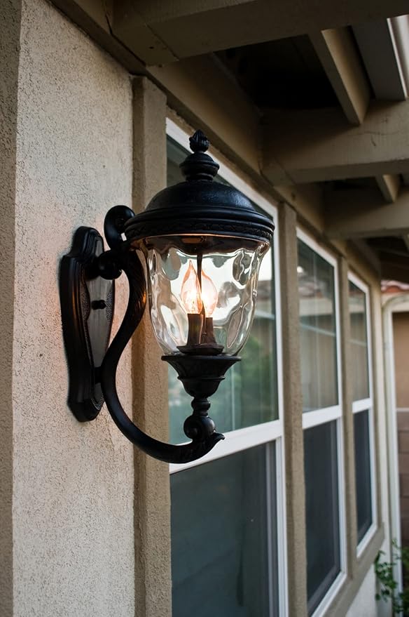 Maxim Carriage House DC-3 Light Outdoor Wall Lantern in Early American style-14 Inches Wide by 31 inches high
