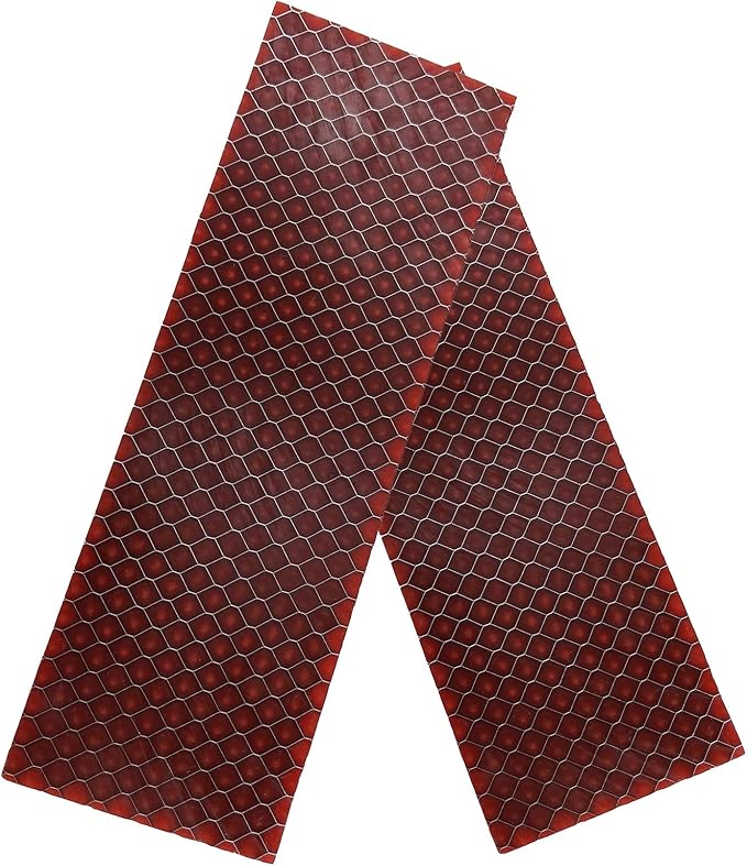 Blank Material For Resin Knife Handle Honeycomb Structured Color Textured Cutting Tool Board 120x40x8mm(Red2pcs)