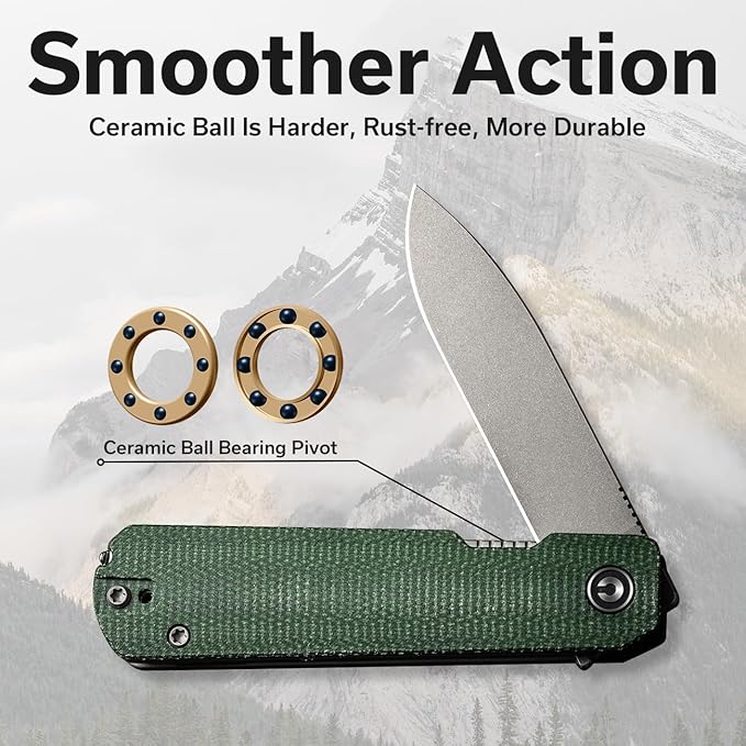 CIVIVI Sendy 3 In 1 Multitool Pocket Knife With Tweezers and Toothpick Ben Petersen designed Folding Knife for EDC Camping Daily Use Perfect Gifts for Men Women C21004A-1