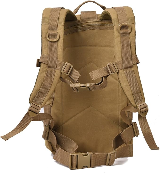 REEBOW GEAR Military Tactical Backpack 3 Day Assault Pack Army Molle Bag Backpacks Rucksack 35L Tan