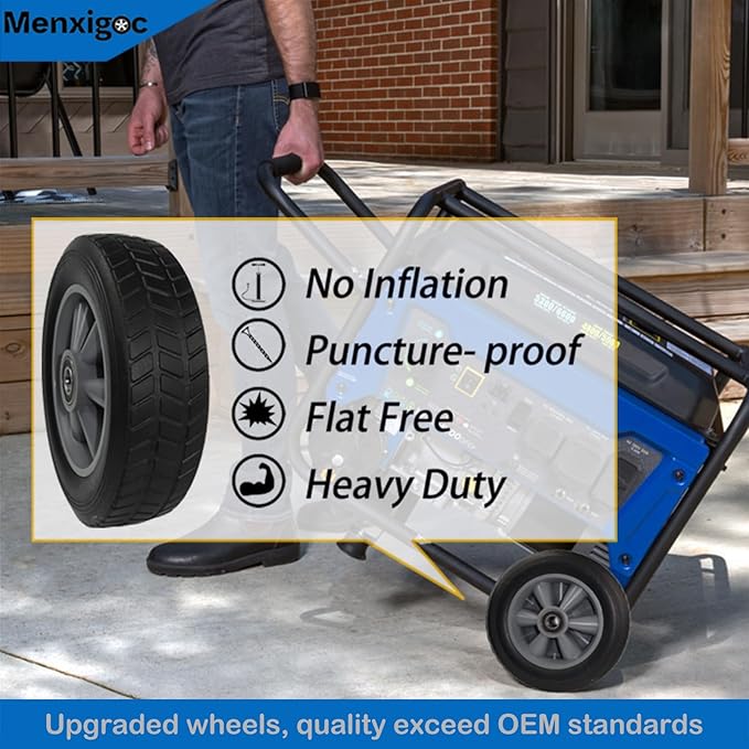 Outdoor Power Equipment WGen3600 Series Portable Generator Never-Flat Wheel and Handle Kit Compatible with WGen2000 WGen3600v WGen3600 and WGen3600DF