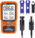 ZIBOO FT-1000W Solar Panel Tester MPPT Meter - 1000W Max Power 80V/35A PV Module Tester for Voc/Isc Open Circuit Voltage &amp Short Circuit Current with Backlight &amp Data Hold