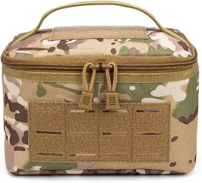 Outdoor Camouflage Tactical Bullet Storage Bag Molle Magazine Bag Hunting Handbag Hiking Camping Portable Wash Bag
