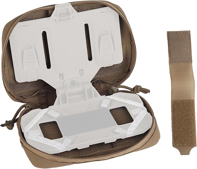 Tactical Phone Pouch Chest Pack for Vest Attachments Phones Chest Mount Outdoor Phone Vest Accessories Molle Pouch
