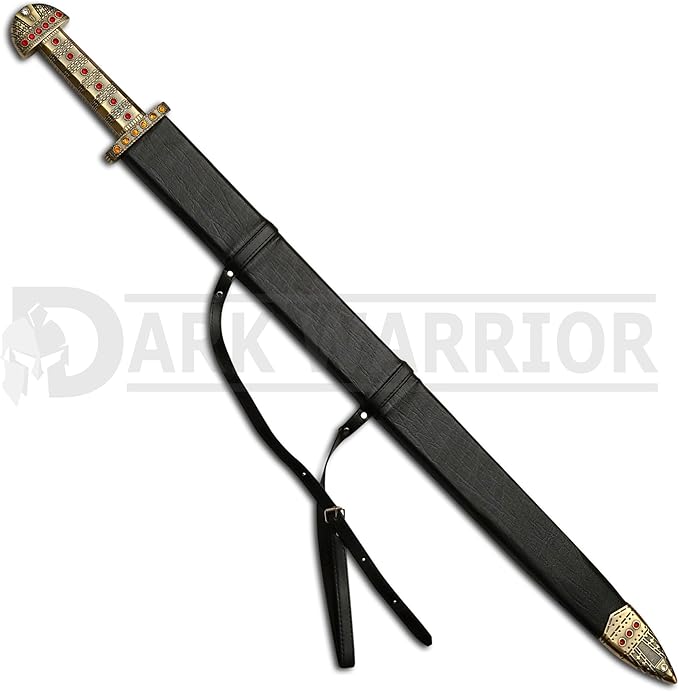 [DARK WARRIOR] Viking Sword of Ragnar Lothbrok - Vikings Sword of Kings The Ragnar Sword Ironside Sword - Medieval Sword of Viking The Symbol of Kingship-Sword for Gift &amp Role Play Ragnar lothbrok