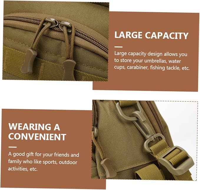 balacoo Outdoor Oxford Cloth Camping Bag Large Duffle Backpack Men Tactical Knapsack Tools Organizer