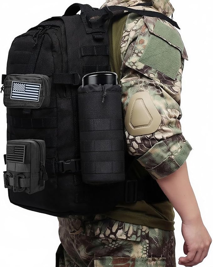 4 Pack Tactical Molle PouchesMolle Backpack AttachmentsSmall Tactical Pouch for Backpack