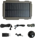 Lixada Trail Camera Solar Panel Kit 3000mAh 6V-12V Rechargeable with 360° Rotable Holder and 9.8ft Cable Solar Charger for Hunting Camera