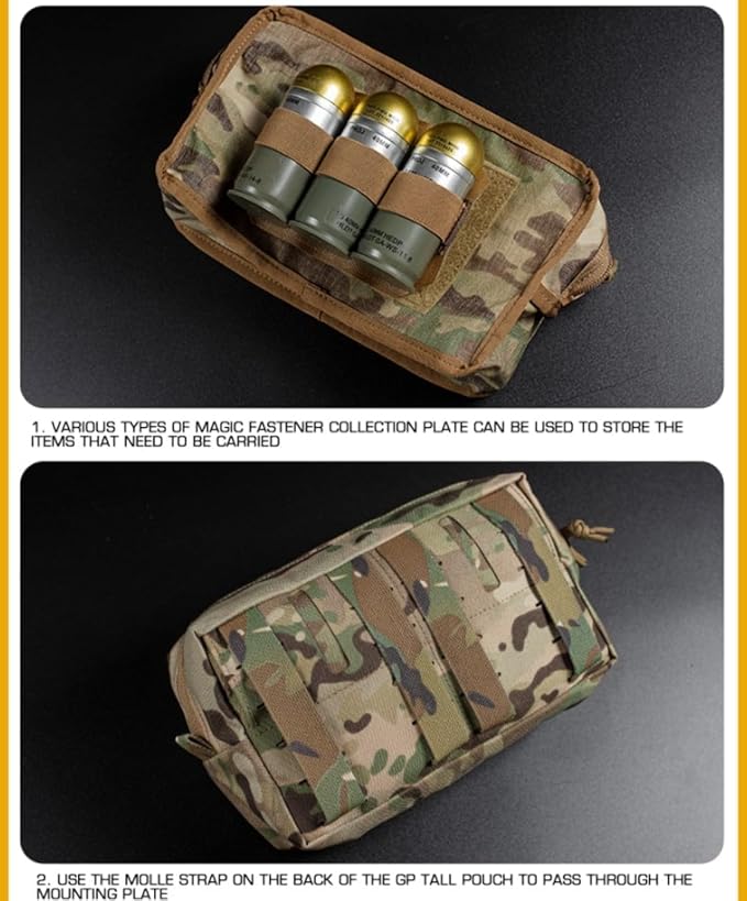 Tactical G.P Wide Bag MOLLE Universal Multipurpose Packaging L.V119 Plate Carrier Combat Belt Extended Hunting Storage Bag