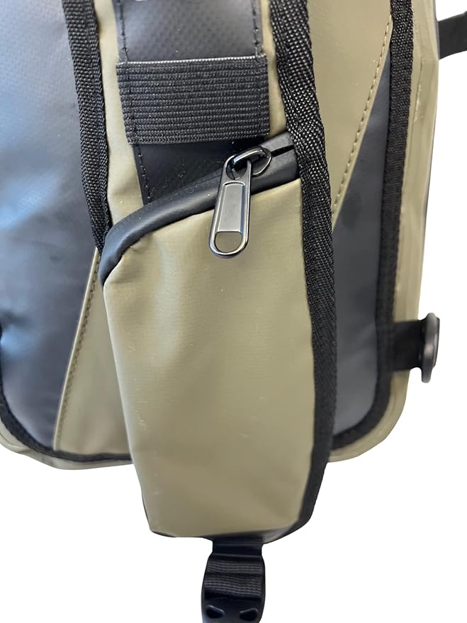 Sling Pack Fully Waterproof Dry Bag - Airtight Scentproof Submersible for Fly Fishing Hiking Hunting Camping Kayaking Paddle Boarding &amp Daily Use Green