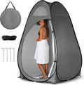 Outvita Shower Tent Instant Privacy Dressing Changing &amp Toilet Tent 74’’ Portable Outdoor Shelter for Camping Hiking Fishing Picnic Beach with Carry Bag (Gray)
